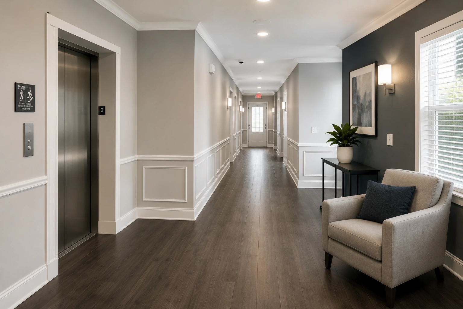 Hallway painting and repair