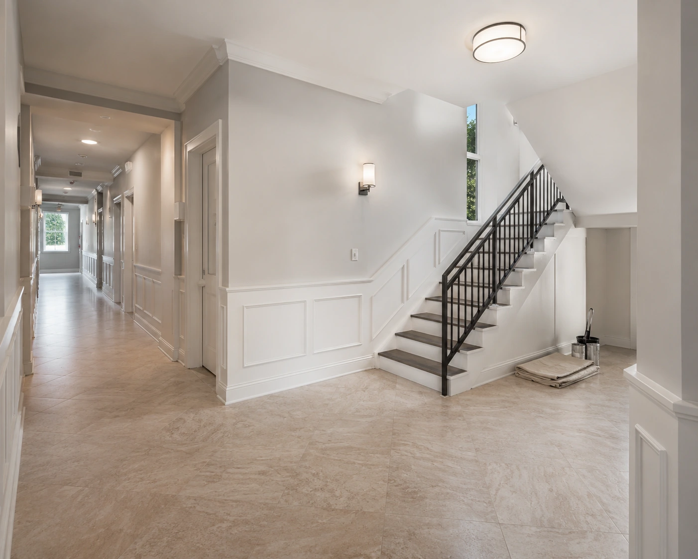 Hallways and shared interior areas