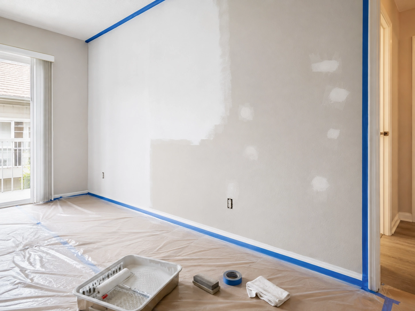 Prepared wall surface